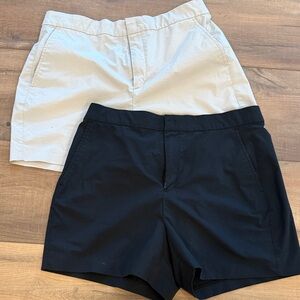 Two pair Ministry of Supply Black and Tan Women's Shorts